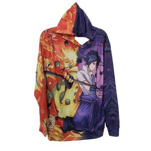 Naruto Uzumaki Anime Hoodie Pullover Sweatshirt 3D Printed Long Sleeve